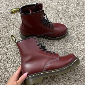 Burgundy Doc Martens
